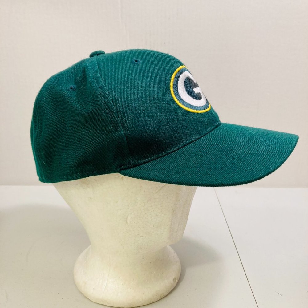 Vintage 90's Green Bay Packers Logo Athletic NFL Hat Wool Blend - Picture 3 of 7